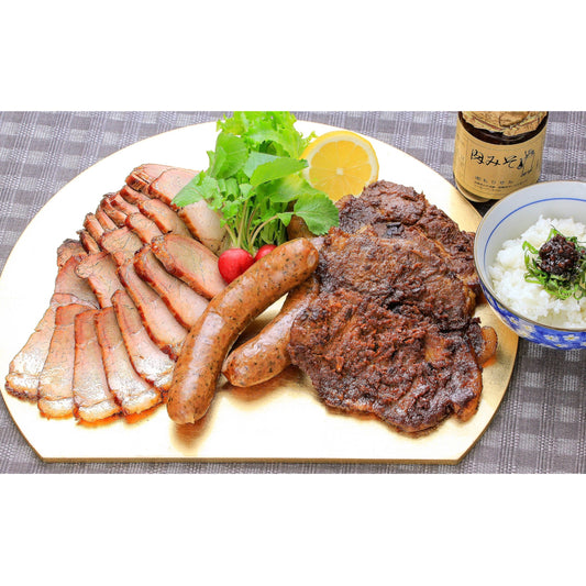 もりせんの炭焼の焼き豚バラエティセット